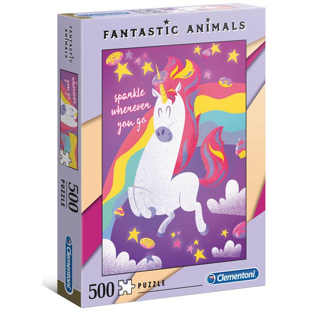 Fantastic Animals - Unicorn 500 Piece Jigsaw Puzzle by Clementoni - Clementoni - Jigsaw Puzzles - The Puzzle Center -