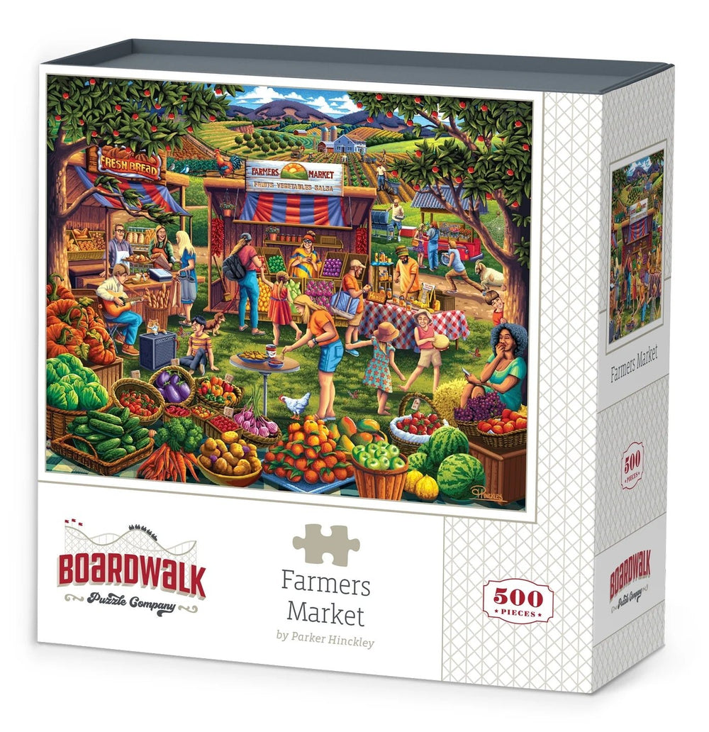 Farmers Market 500 Piece Puzzle by Boardwalk - Boardwalk - Jigsaw Puzzles - The Puzzle Center -