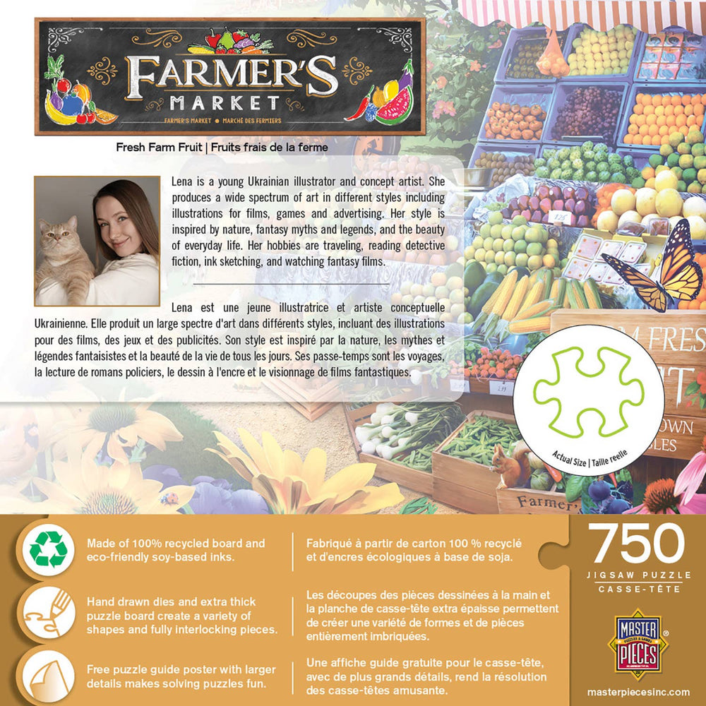 Farmer's Market - Fresh Farm Fruit 750 Piece Puzzle by MasterPieces - Masterpieces Puzzles - Jigsaw Puzzles - The Puzzle Center -