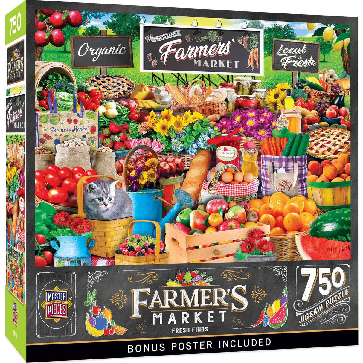 Farmer's Market - Fresh Finds 750 Piece Jigsaw Puzzle - Masterpieces Puzzles - Jigsaw Puzzles - The Puzzle Center