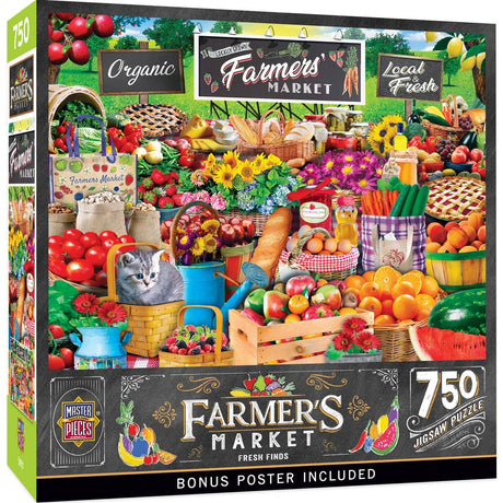 Farmer's Market - Fresh Finds 750 Piece Jigsaw Puzzle - Masterpieces Puzzles - Jigsaw Puzzles - The Puzzle Center