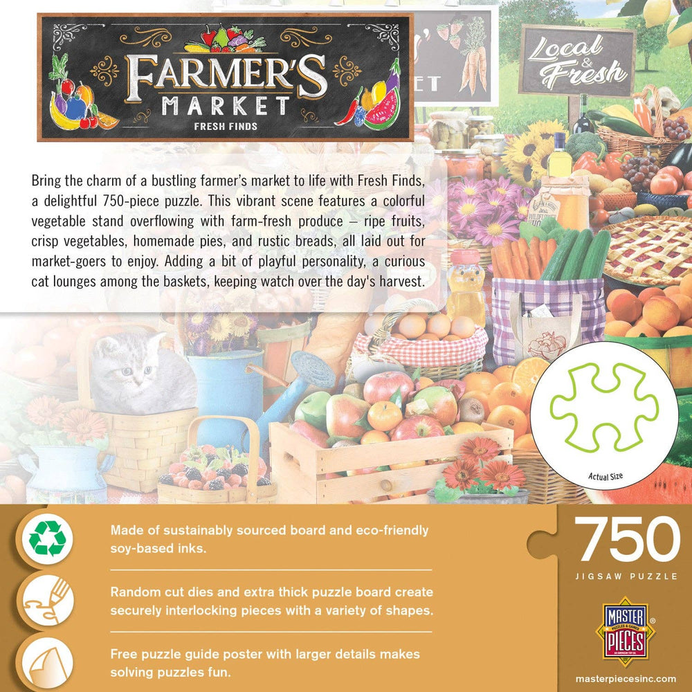 Farmer's Market - Fresh Finds 750 Piece Jigsaw Puzzle - Masterpieces Puzzles - Jigsaw Puzzles - The Puzzle Center