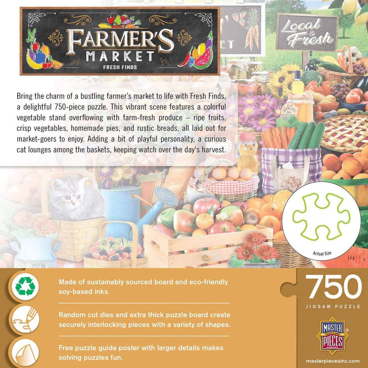 Farmer's Market - Fresh Finds 750 Piece Jigsaw Puzzle - Masterpieces Puzzles - Jigsaw Puzzles - The Puzzle Center