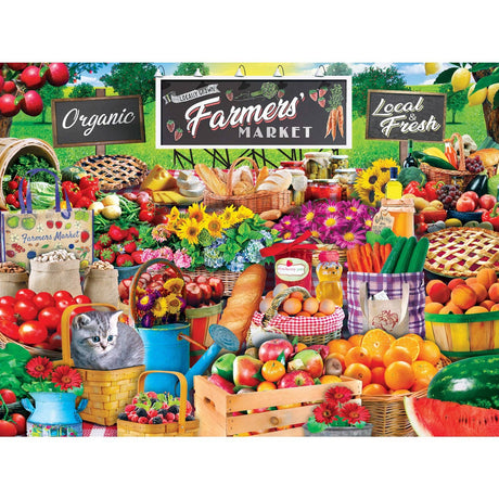Farmer's Market - Fresh Finds 750 Piece Jigsaw Puzzle - Masterpieces Puzzles - Jigsaw Puzzles - The Puzzle Center