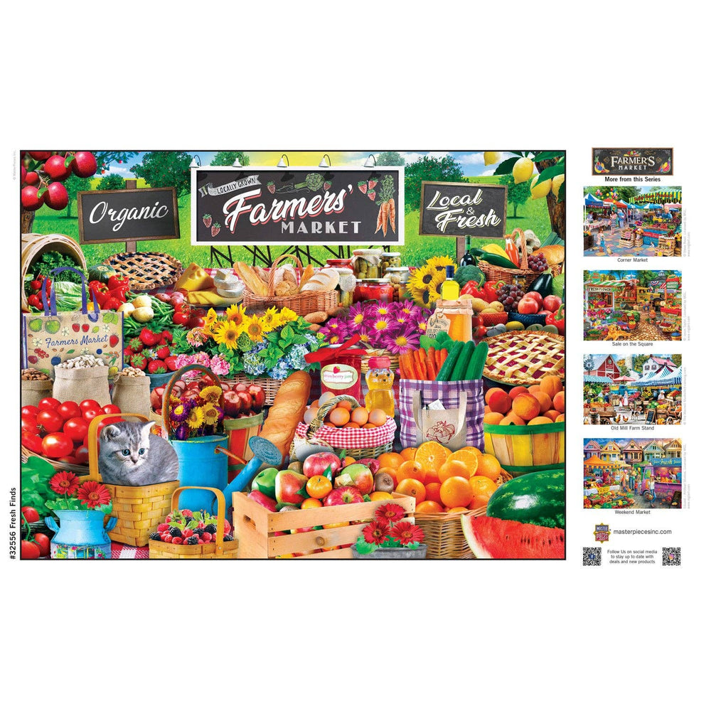 Farmer's Market - Fresh Finds 750 Piece Jigsaw Puzzle - Masterpieces Puzzles - Jigsaw Puzzles - The Puzzle Center