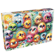 Bright, colorful bird puzzle with splashes of rainbow paint by Delfy Puzzles 1000 piece jigsaw puzzle box