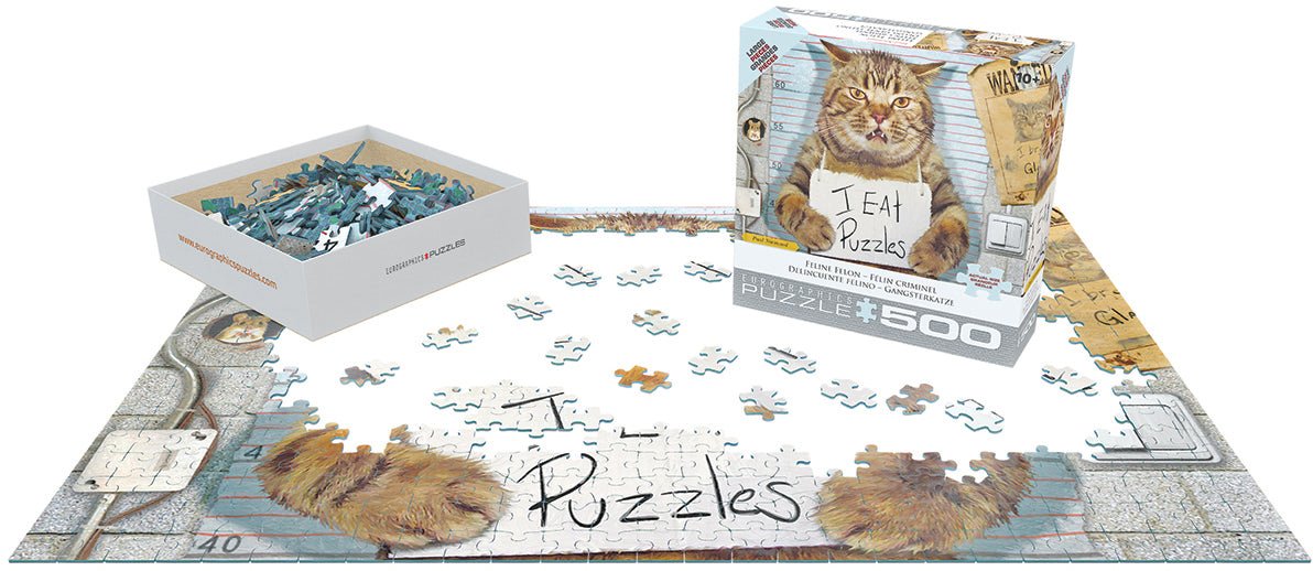 Feline Feline by Paul Normand 500 Piece Jigsaw Puzzle | Eurographics - Eurographics - Jigsaw Puzzles - The Puzzle Center