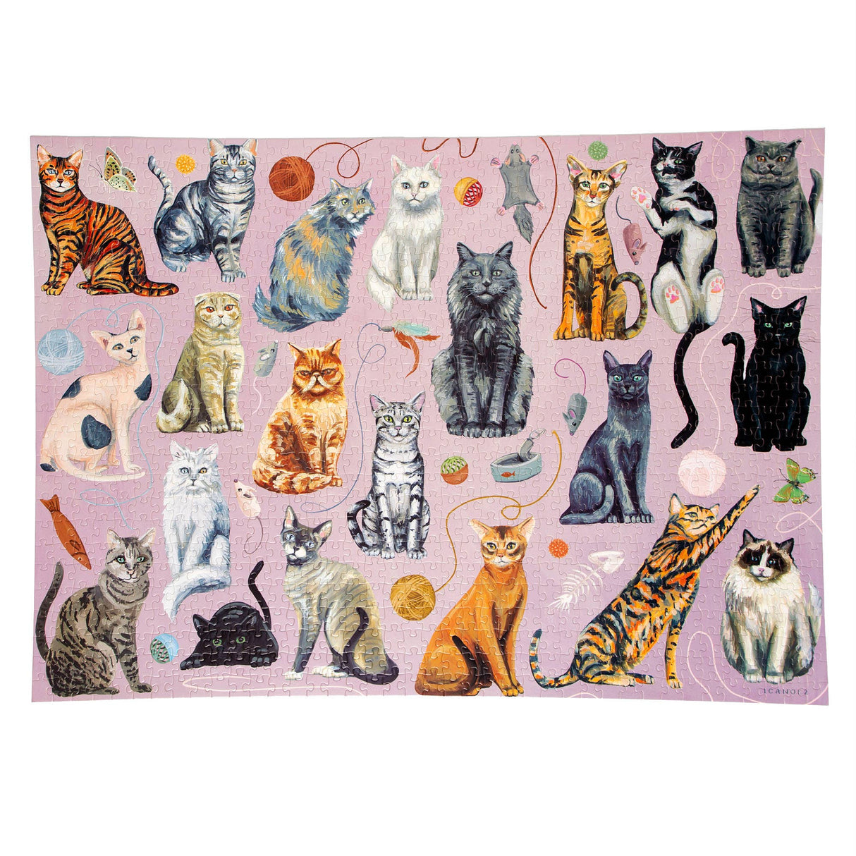 Feline Friends Cats 1000 Piece Jigsaw Puzzle | 1Canoe2 - Jigsaw Puzzles - The Puzzle Center