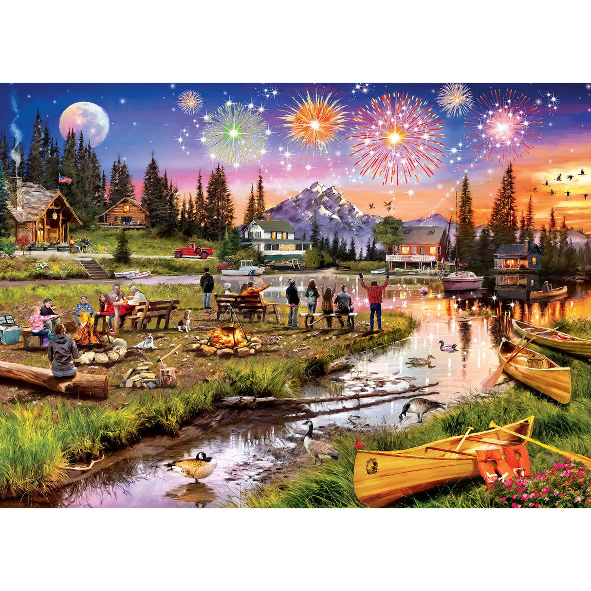 Fireworks on the Mountain Art Gallery - 1000 Piece Puzzle by Masterpieces Puzzles - Masterpieces Puzzles - Jigsaw Puzzles - The Puzzle Center