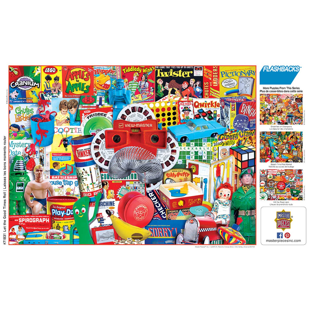 Flashbacks - Let the Good Times Roll 1000 Piece Puzzle by MasterPieces - Masterpieces Puzzles - Jigsaw Puzzles - The Puzzle Center -