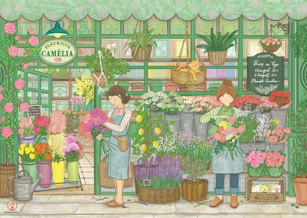 Fleuriste Camelia 1000 Piece Jigsaw Puzzle | Magnolia - Jigsaw Puzzles - The Puzzle Center