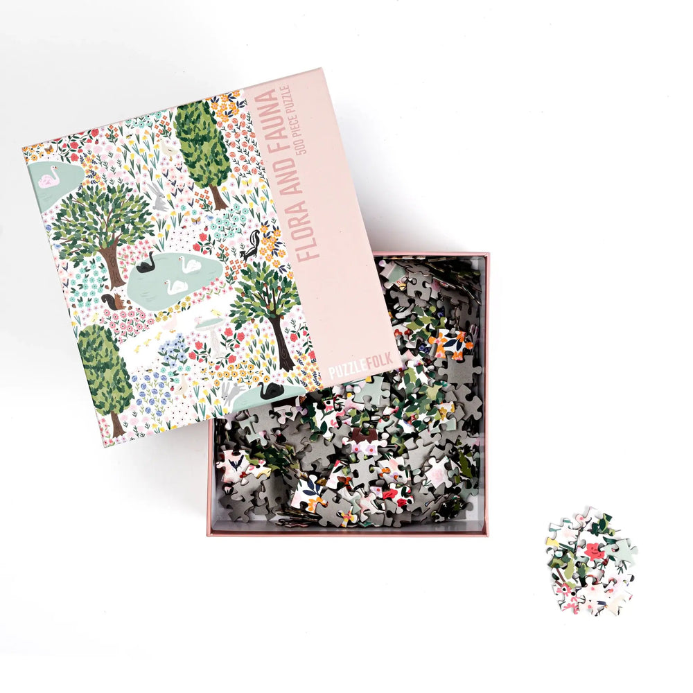 Flora & Fauna 500 Piece Jigsaw Puzzle by Puzzlefolk - Jigsaw Puzzles - The Puzzle Center
