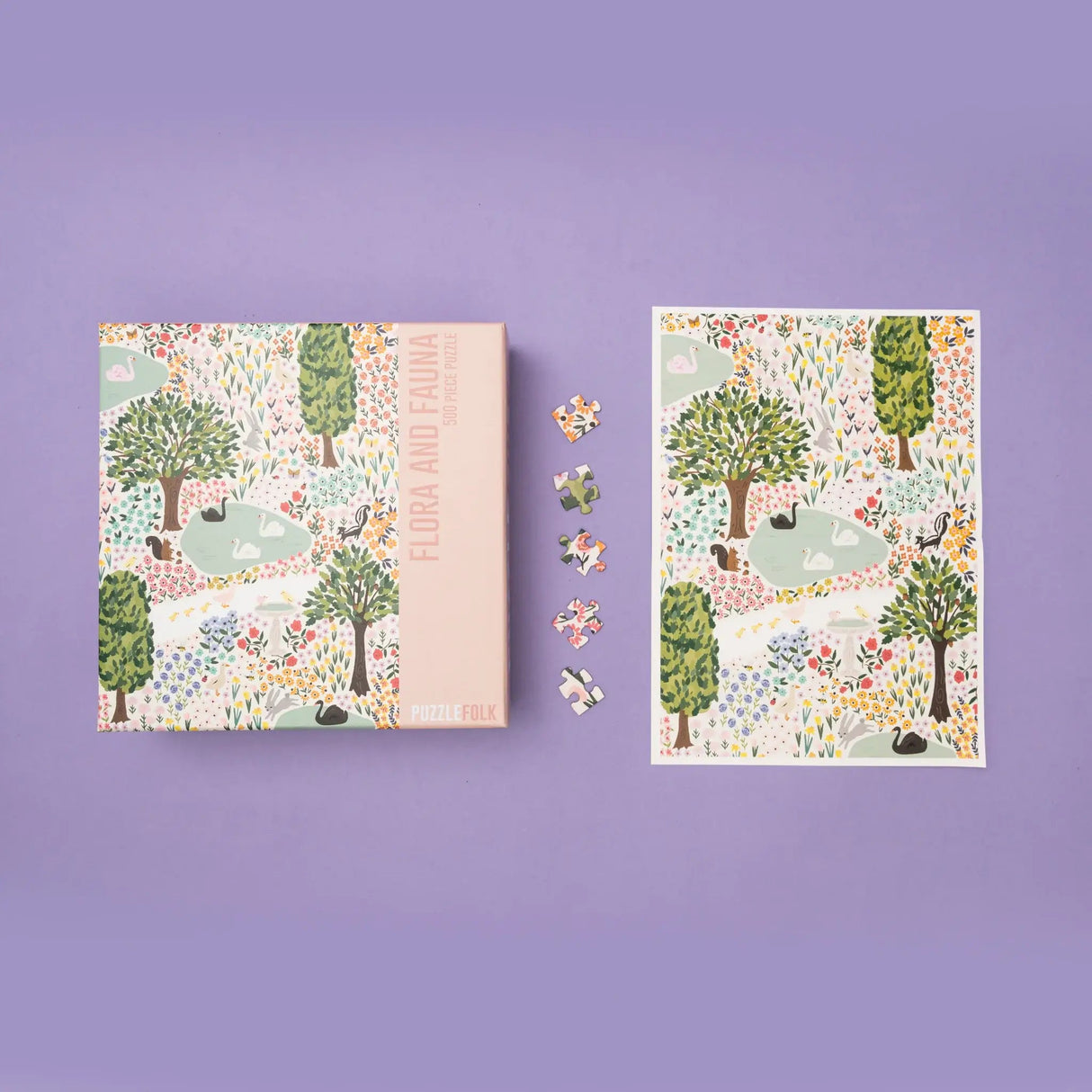 Flora & Fauna 500 Piece Jigsaw Puzzle by Puzzlefolk - Jigsaw Puzzles - The Puzzle Center