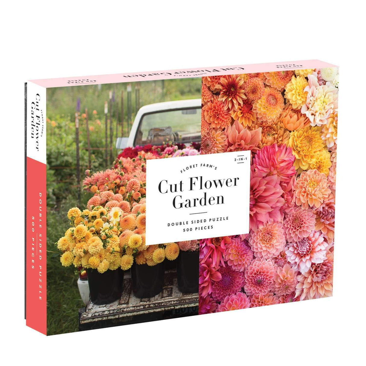 Floret Farm's Cut Flower 2 - sided 500 Piece Jigsaw Puzzle | Galison - Jigsaw Puzzles - The Puzzle Center