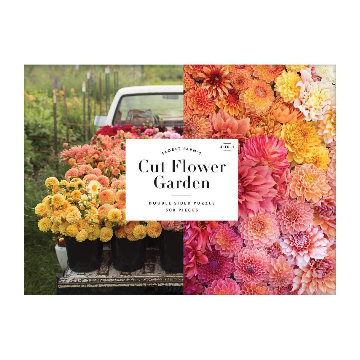 Floret Farm's Cut Flower 2 - sided 500 Piece Jigsaw Puzzle | Galison - Jigsaw Puzzles - The Puzzle Center