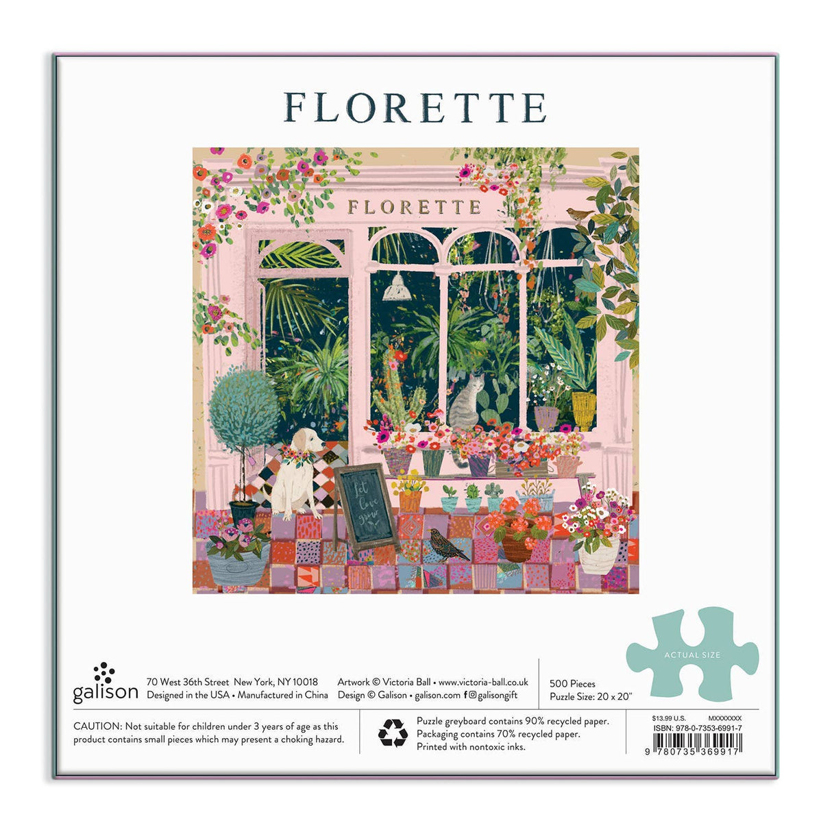 Florette 500 Piece Jigsaw Puzzle by Galison Puzzles - Galison - Jigsaw Puzzles - The Puzzle Center