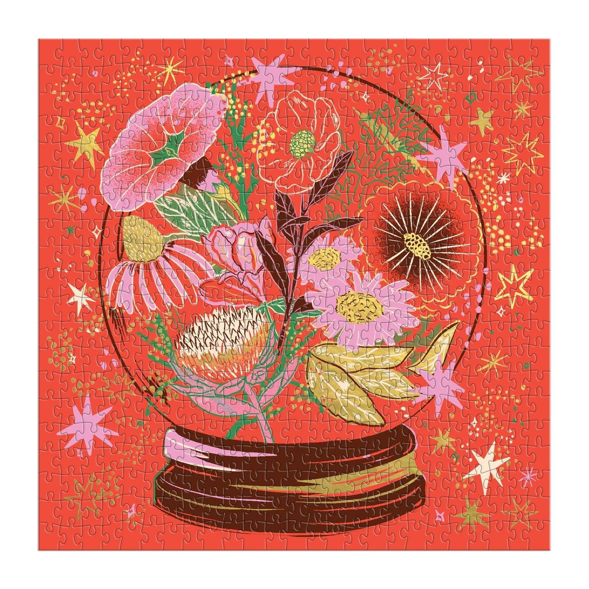 Flower Gazing 500 Piece Foil Jigsaw Puzzle | Galison - Jigsaw Puzzles - The Puzzle Center