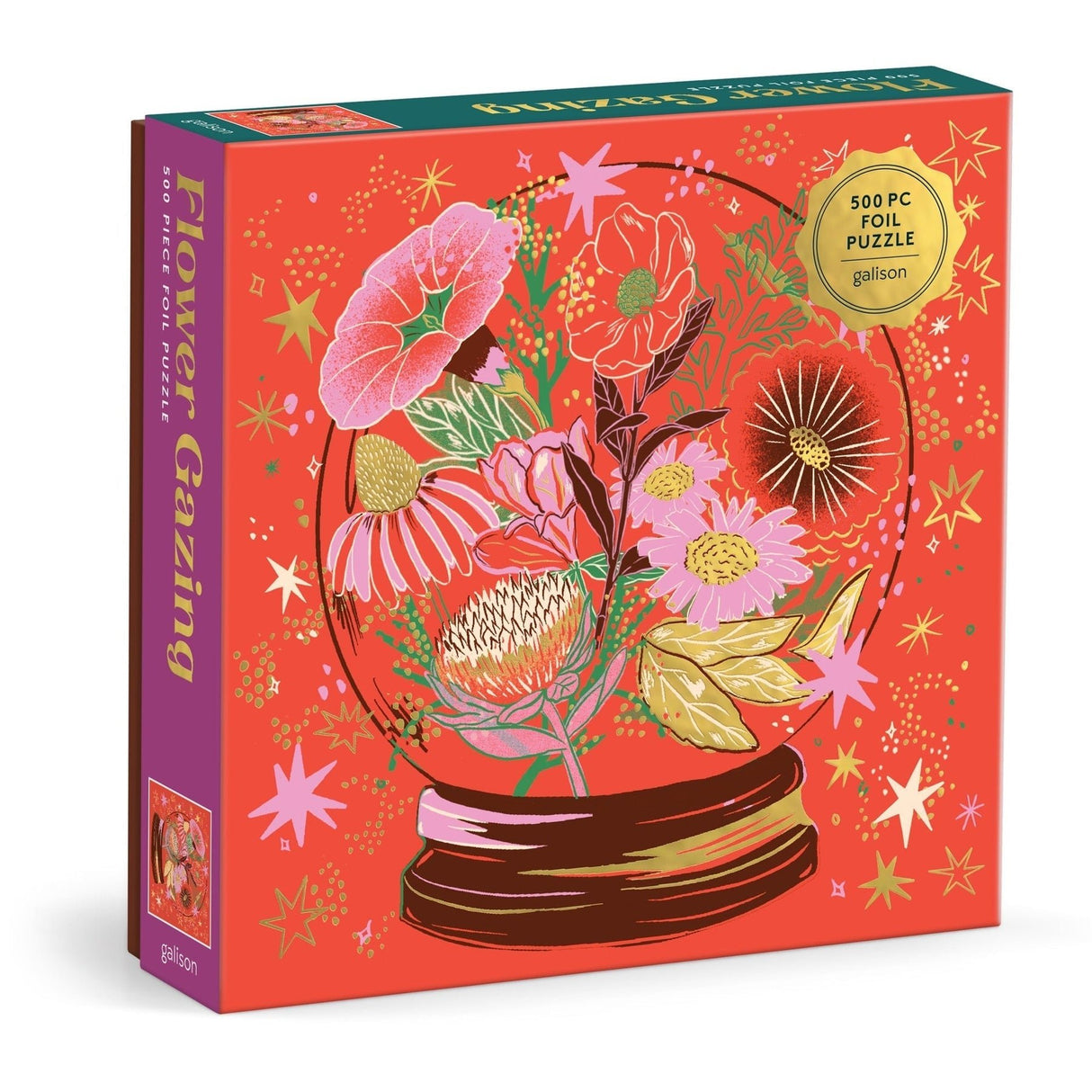 Flower Gazing 500 Piece Foil Jigsaw Puzzle | Galison - Jigsaw Puzzles - The Puzzle Center