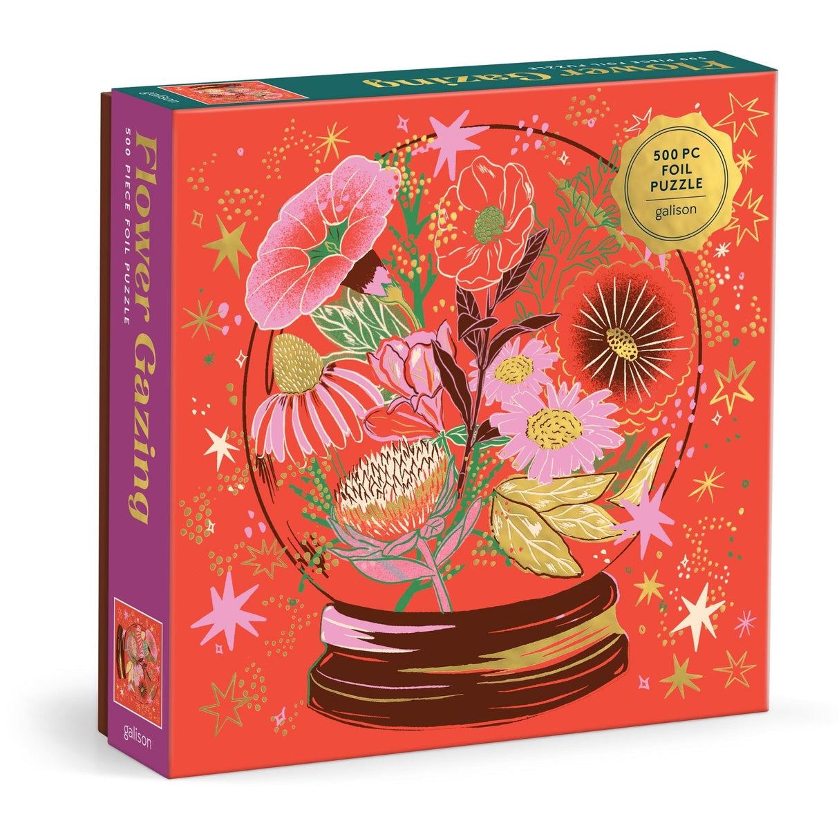 Flower Gazing 500 Piece Foil Jigsaw Puzzle | Galison