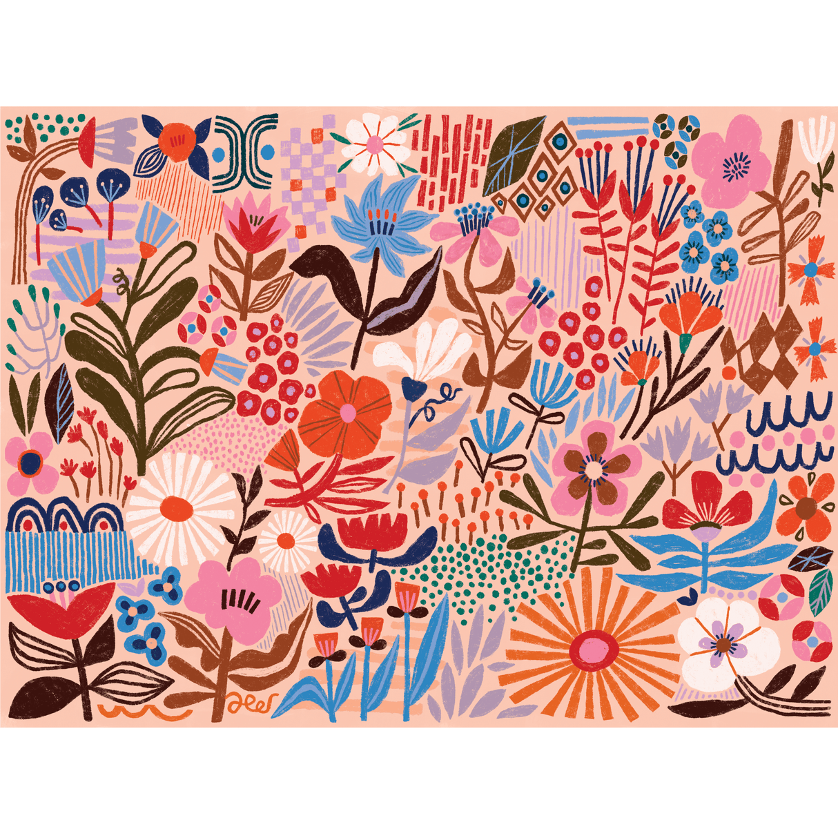 Flower Power 1000 Piece Jigsaw Puzzle | Puzzlefolk - Jigsaw Puzzles - The Puzzle Center