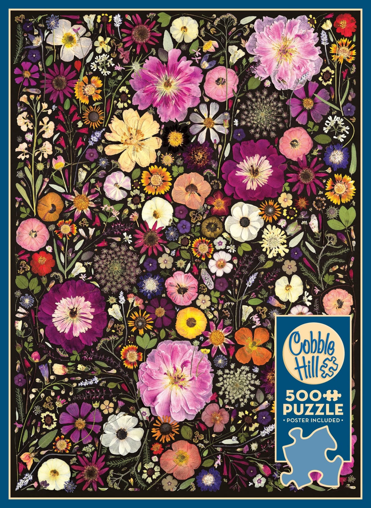 Flower Press: Little Hollow & Red Daisy 500 Piece Jigsaw Puzzle | Cobble Hill Puzzles - Jigsaw Puzzles - The Puzzle Center