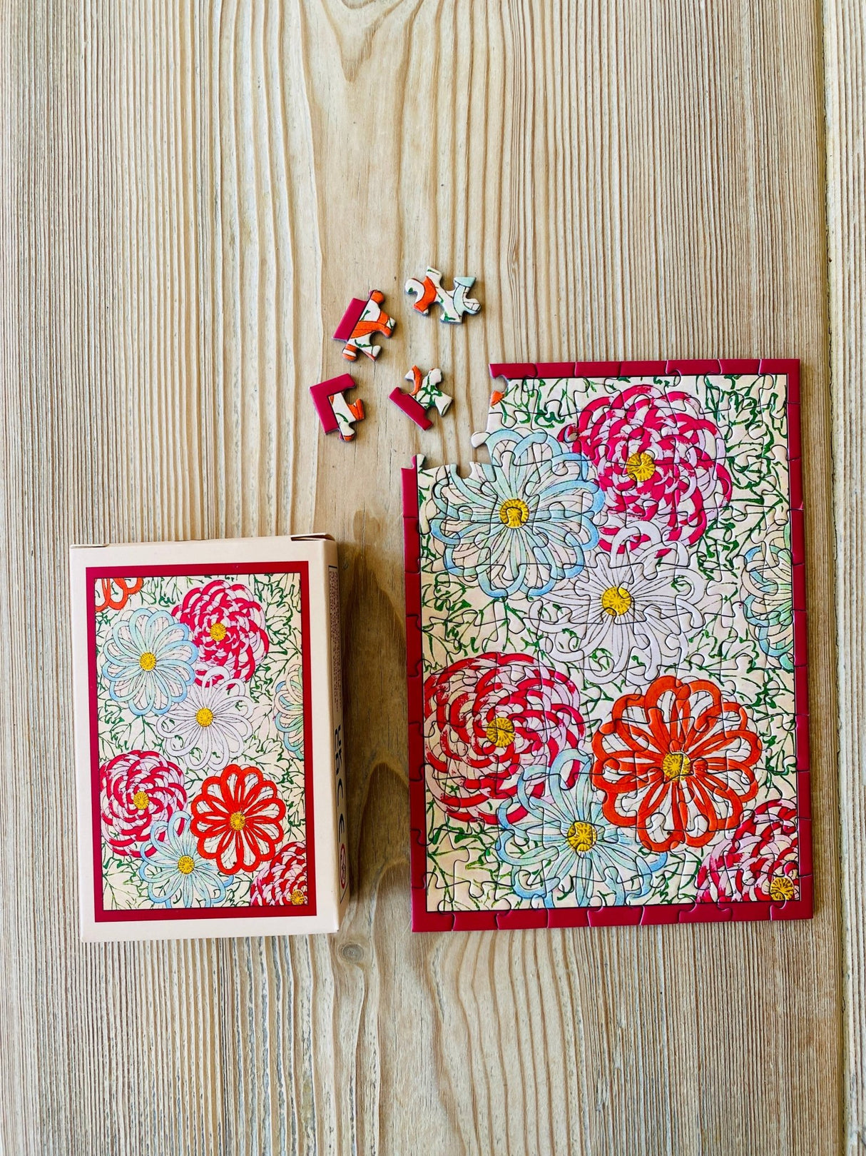 Flower Wheels 99 Piece Jigsaw Puzzle | Penny Puzzle - Jigsaw Puzzles - The Puzzle Center