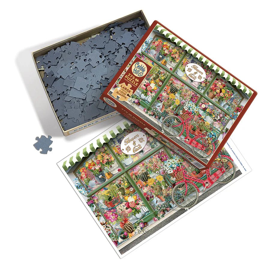 Flowers and Cacti Shop 275 Piece Puzzle by Cobble Hill Puzzles - Cobble Hill Puzzles - Jigsaw Puzzles - The Puzzle Center