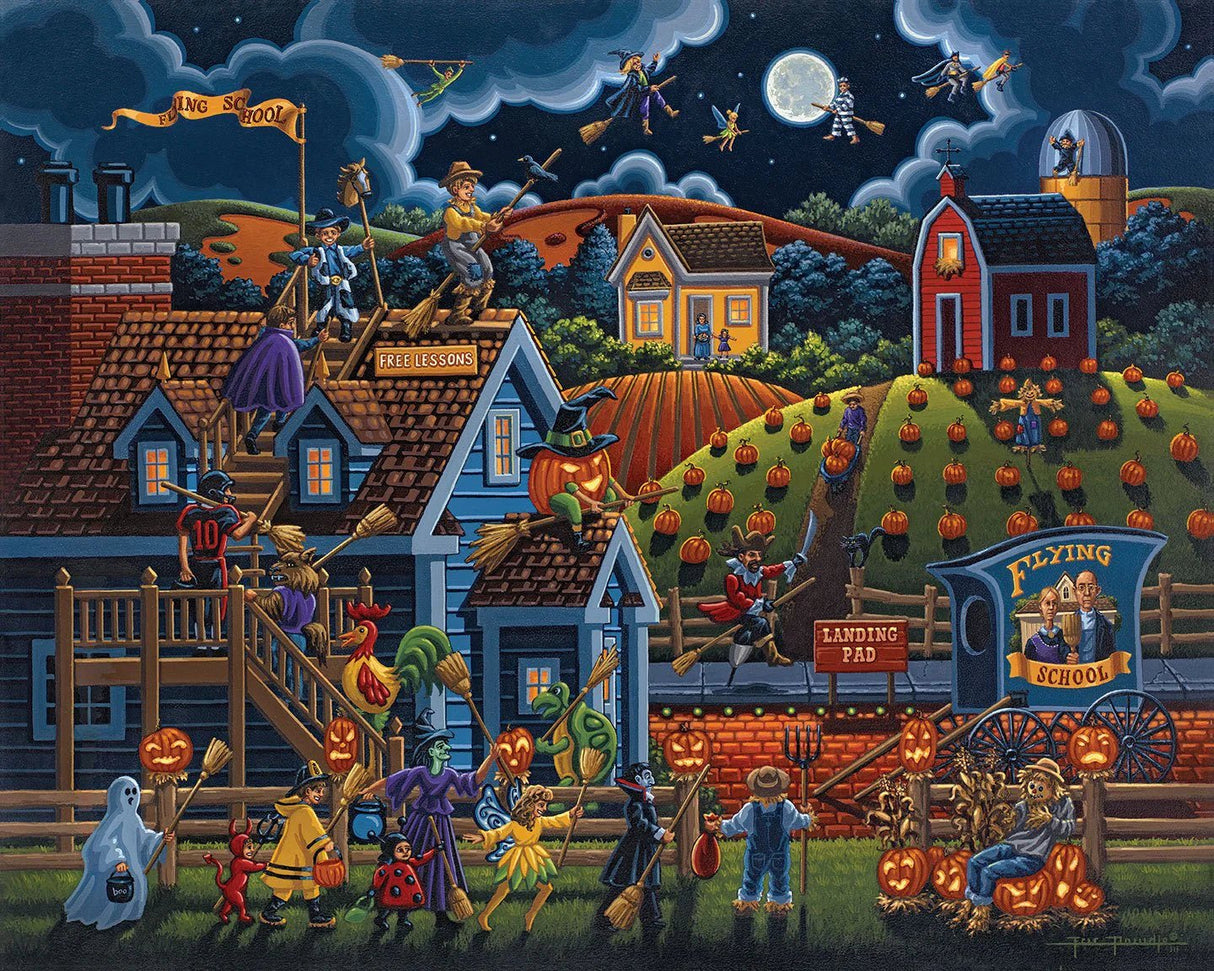 Flying School 500 Piece Jigsaw Puzzle | Dowdle Puzzles - Jigsaw Puzzles - The Puzzle Center