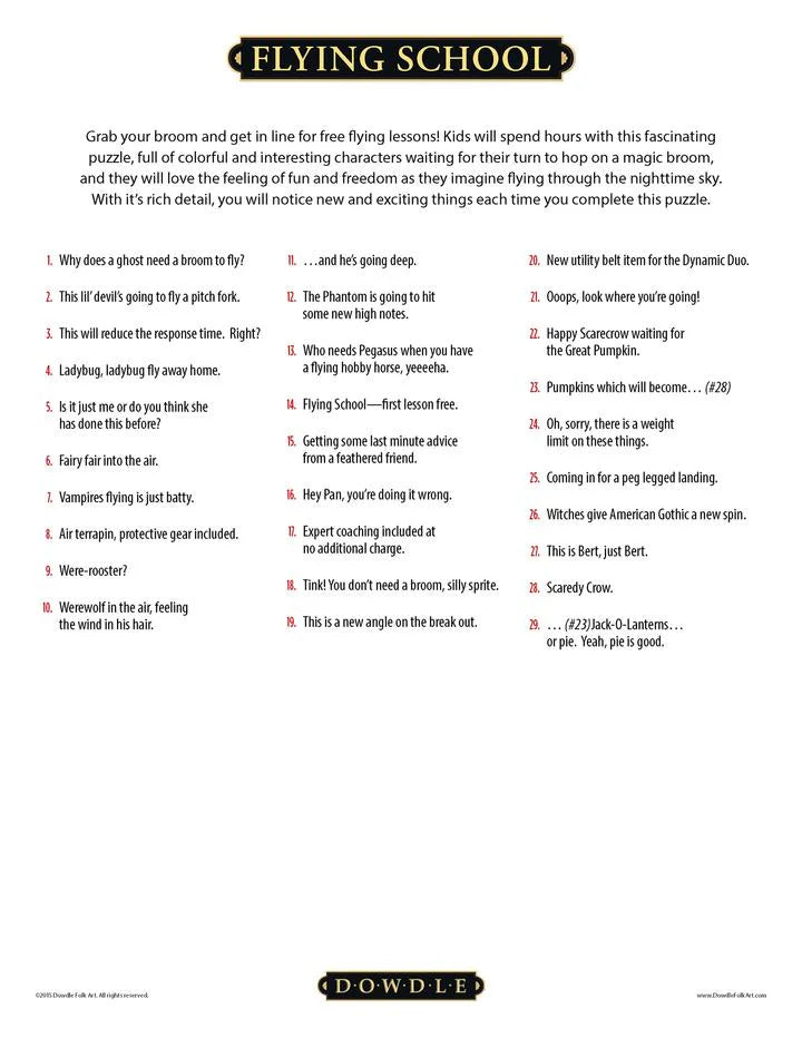 Flying School 500 Piece Jigsaw Puzzle | Dowdle Puzzles - Jigsaw Puzzles - The Puzzle Center