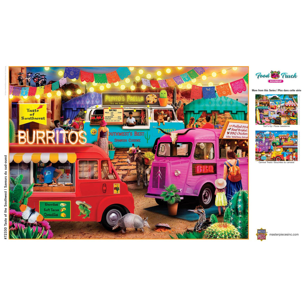 Food Truck Roundup Taste of the Southwest 1000 Piece Puzzle by Masterpieces Puzzles - Masterpieces Puzzles - Jigsaw Puzzles - The Puzzle Center