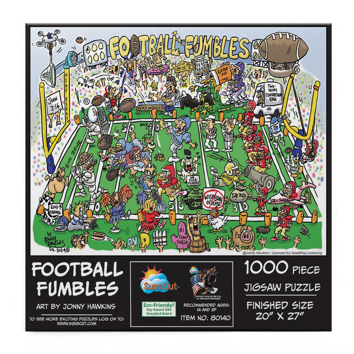 Football Fumbles 1000 Piece Jigsaw Puzzle by SunsOut Puzzles - SunsOut - Jigsaw Puzzles - The Puzzle Center