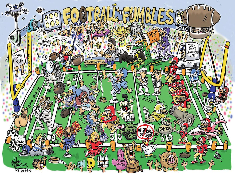 Football Fumbles 1000 Piece Jigsaw Puzzle by SunsOut Puzzles - SunsOut - Jigsaw Puzzles - The Puzzle Center