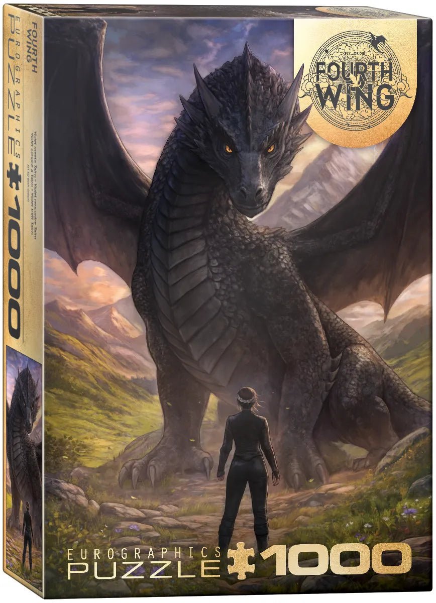Fourth Wing - Violet Meets Tairn 1000 Piece Jigsaw Puzzle | Eurographics - Jigsaw Puzzles - The Puzzle Center