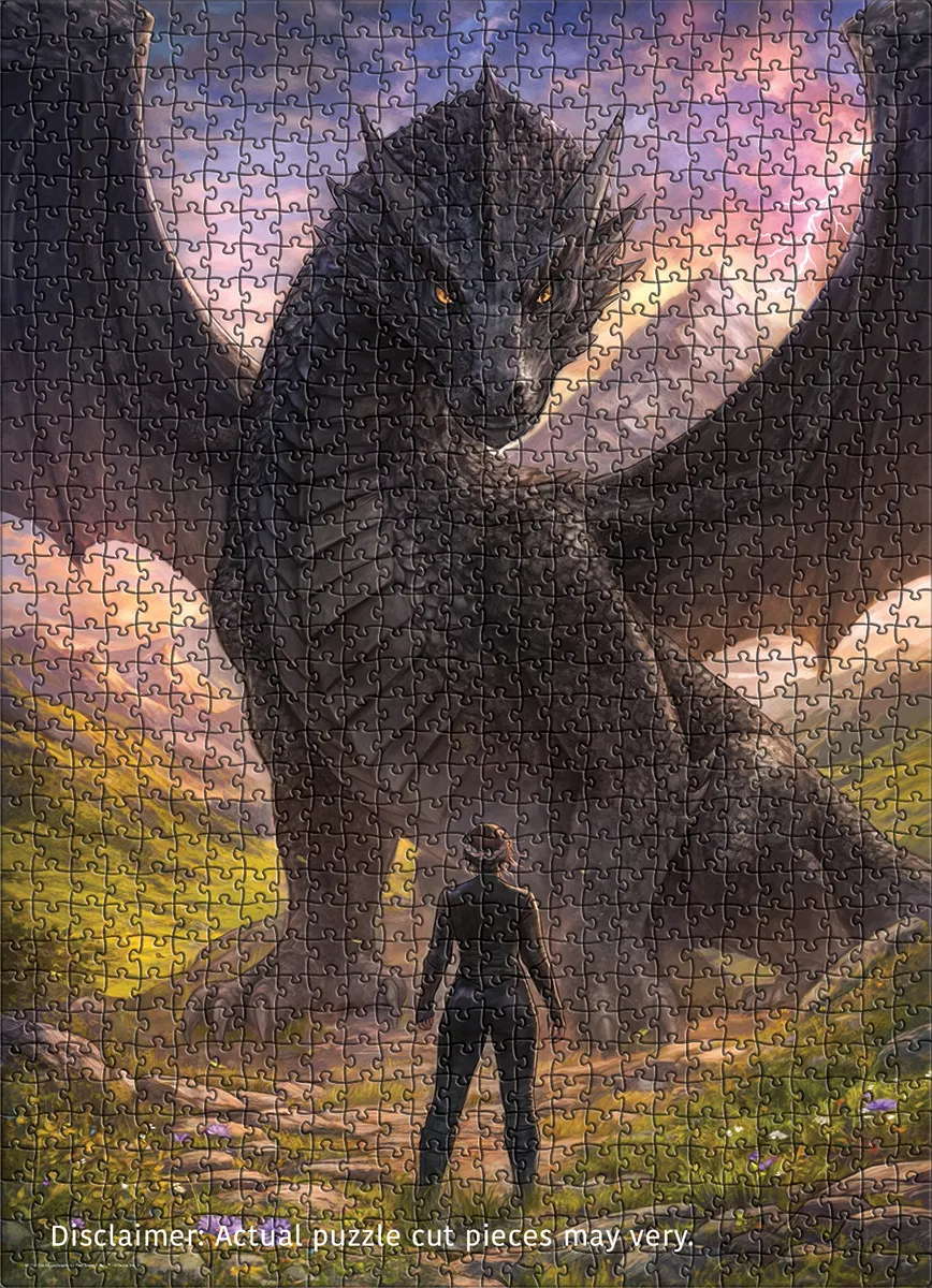 Fourth Wing - Violet Meets Tairn 1000 Piece Jigsaw Puzzle | Eurographics - Jigsaw Puzzles - The Puzzle Center