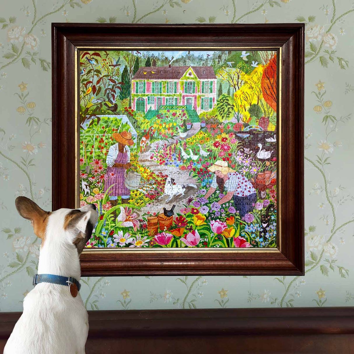 French Flower Garden 1000 Piece Jigsaw Puzzle | eeBoo - Jigsaw Puzzles - The Puzzle Center