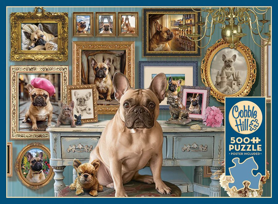 Frenchie 500 Piece Jigsaw Puzzle | Cobble Hill - Jigsaw Puzzles - The Puzzle Center