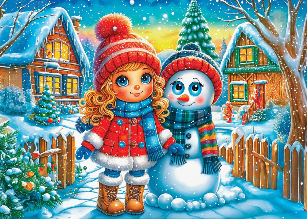 Frosty Friends Forever 1000 Piece Jigsaw Puzzle | Delfy Puzzles - Jigsaw Puzzles - The Puzzle Center
