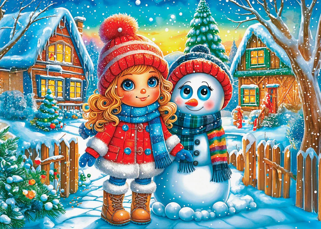 Frosty Friends Forever 1000 Piece Jigsaw Puzzle | Delfy Puzzles - Jigsaw Puzzles - The Puzzle Center