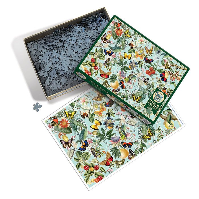Fruit & Flutterbies 1000 Piece Jigsaw Puzzle | Cobble Hill - Jigsaw Puzzles - The Puzzle Center