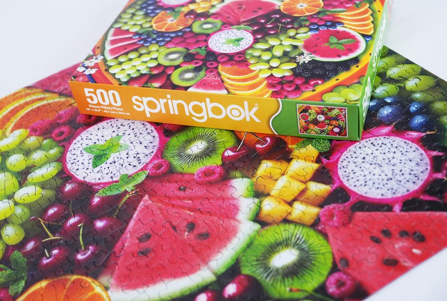 Fruit Platter 500 Piece Jigsaw Puzzle by Springbok Puzzles - Springbok Puzzles - Jigsaw Puzzles - The Puzzle Center