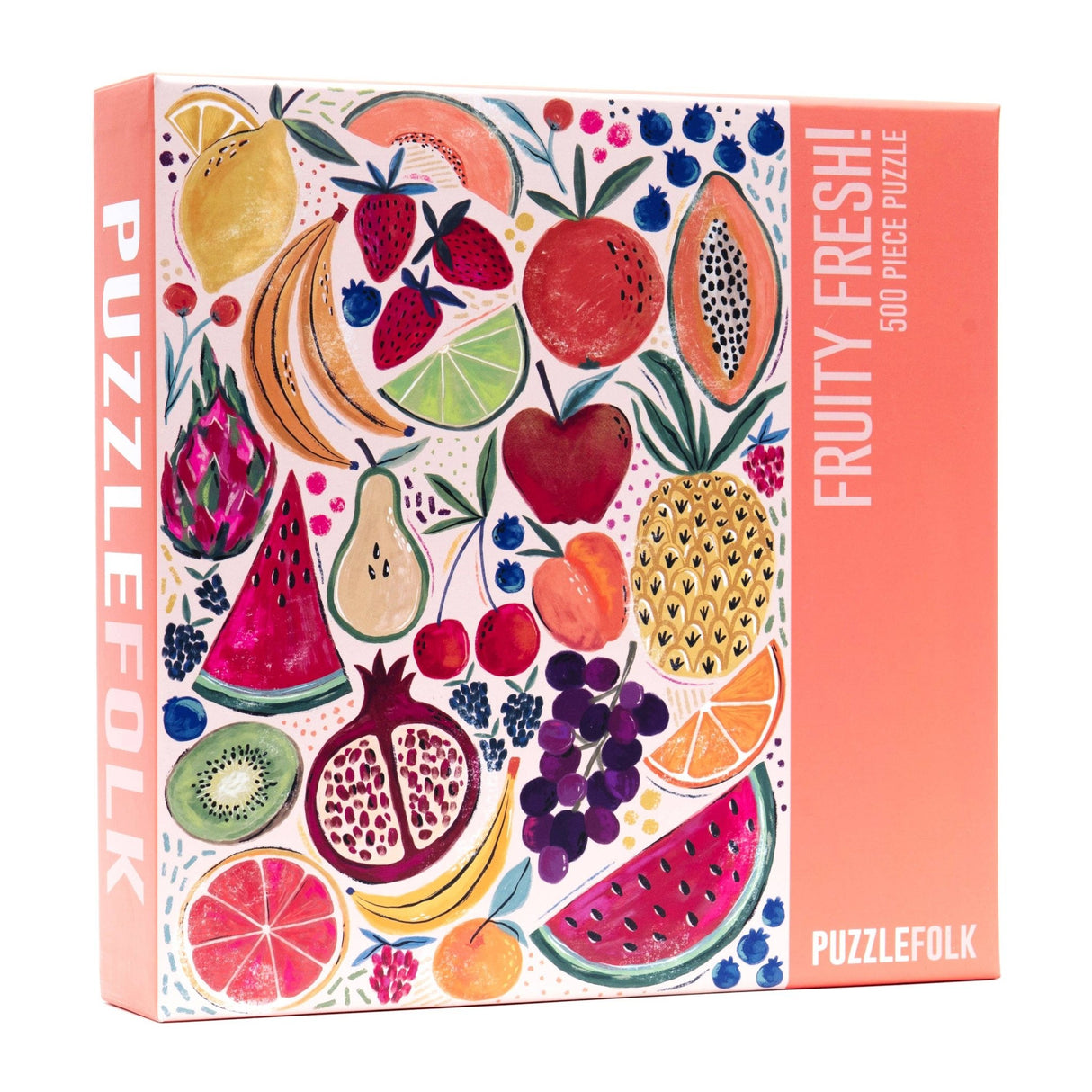 Fruity Fresh! 500 Piece Puzzle by Puzzlefolk | A Fun and Vibrant Fruit - Themed Puzzle - Puzzlefolk - Jigsaw Puzzles - The Puzzle Center -