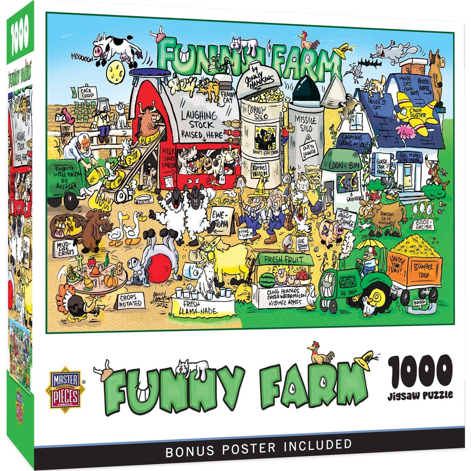 Funny Farm Cartoon 1000 Piece Puzzle – The Puzzle Center