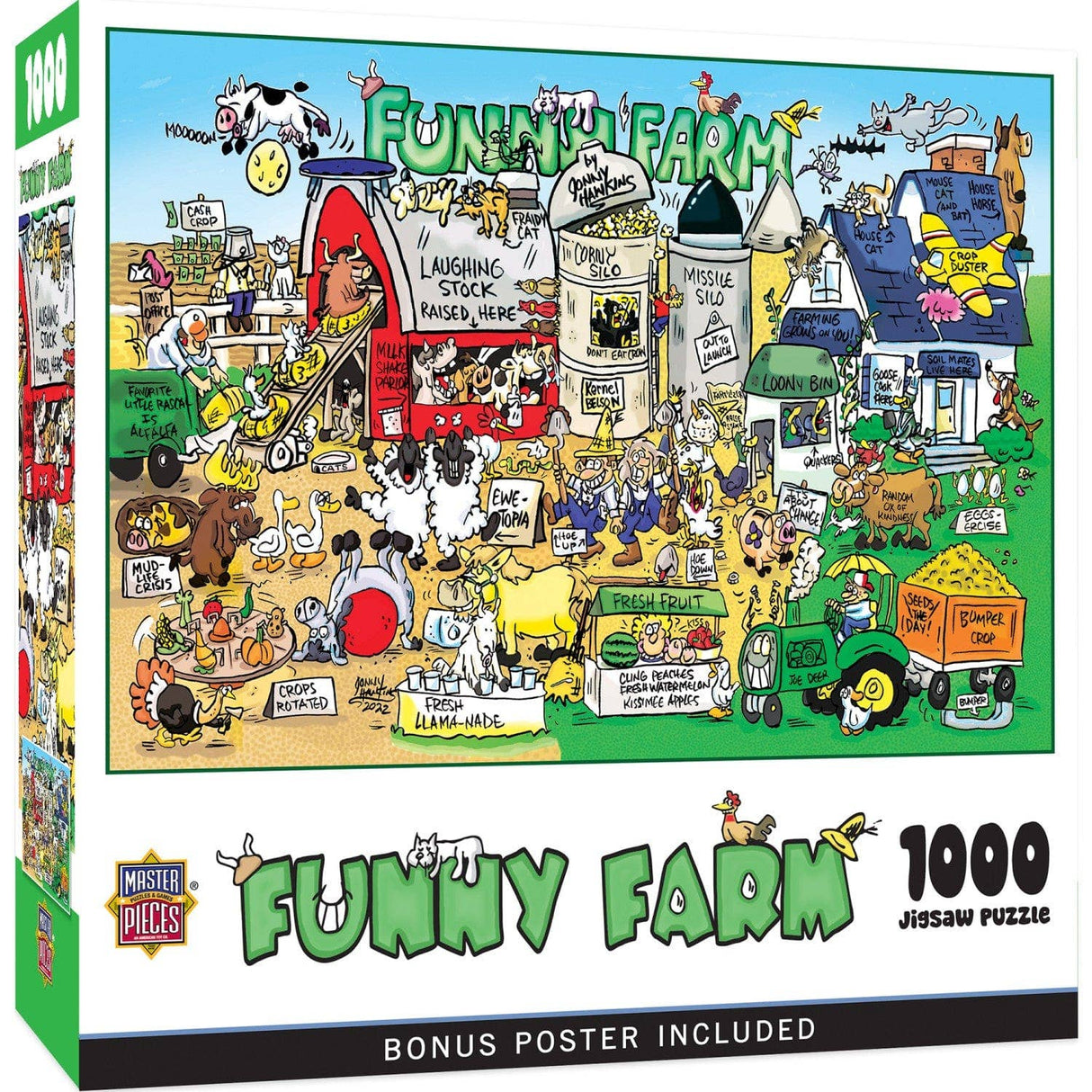 Funny Farm 1000 Piece Jigsaw Puzzle by Masterpieces Puzzles - Masterpieces Puzzles - Jigsaw Puzzles - The Puzzle Center