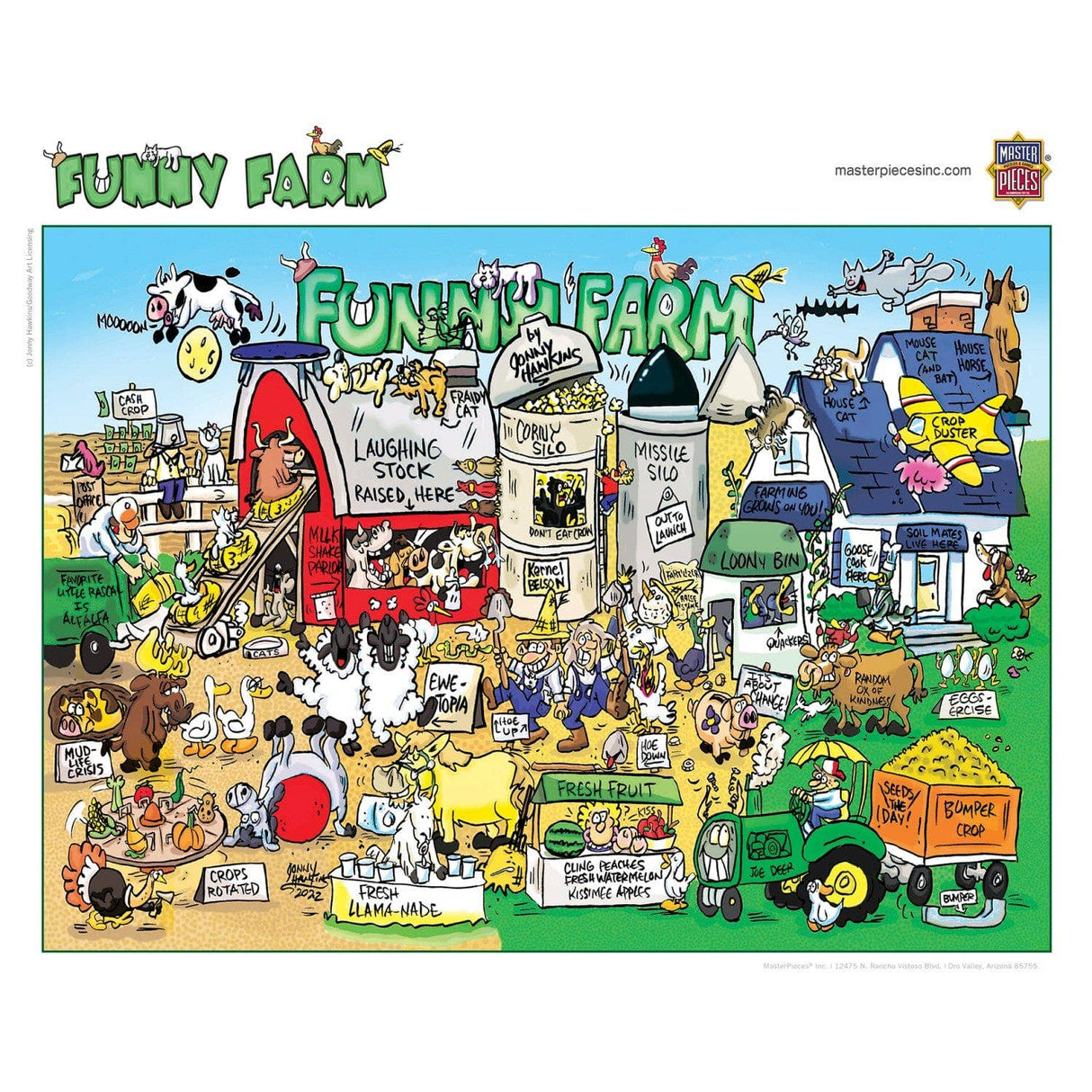 Funny Farm 1000 Piece Jigsaw Puzzle by Masterpieces Puzzles - Masterpieces Puzzles - Jigsaw Puzzles - The Puzzle Center