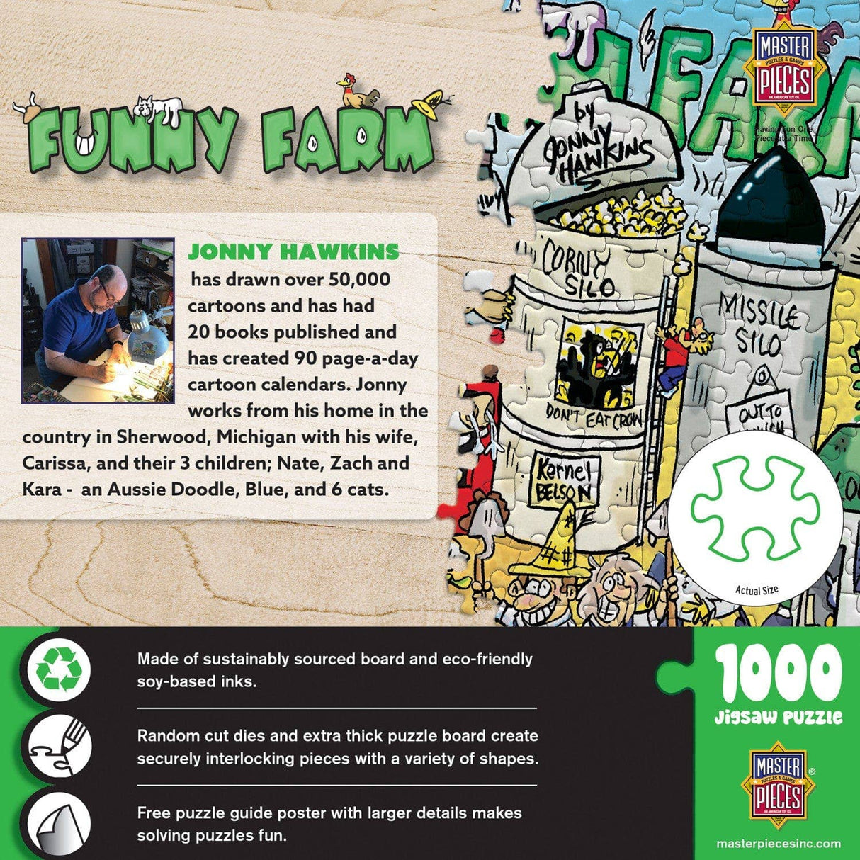 Funny Farm 1000 Piece Jigsaw Puzzle by Masterpieces Puzzles - Masterpieces Puzzles - Jigsaw Puzzles - The Puzzle Center