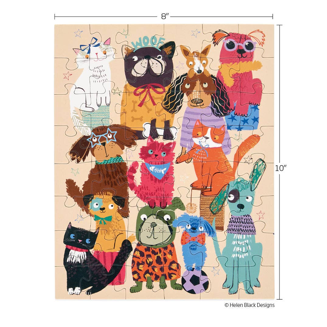 Fur Babies 48 Piece Puzzle Snax Mini JIgsaw Puzzle | WerkShoppe - Jigsaw Puzzles - The Puzzle Center