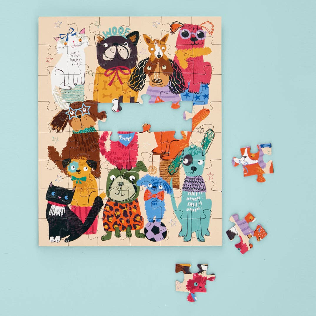 Fur Babies 48 Piece Puzzle Snax Mini JIgsaw Puzzle | WerkShoppe - Jigsaw Puzzles - The Puzzle Center