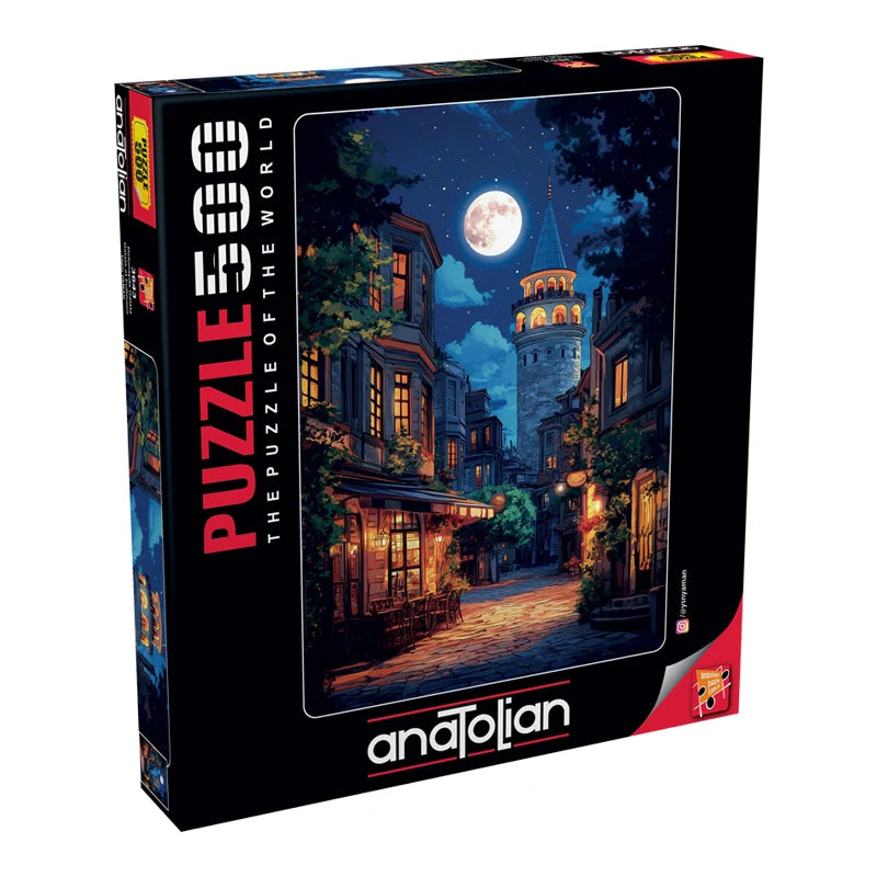 Galata at Fullmoon 500 Piece Jigsaw Puzzle | Anatolian