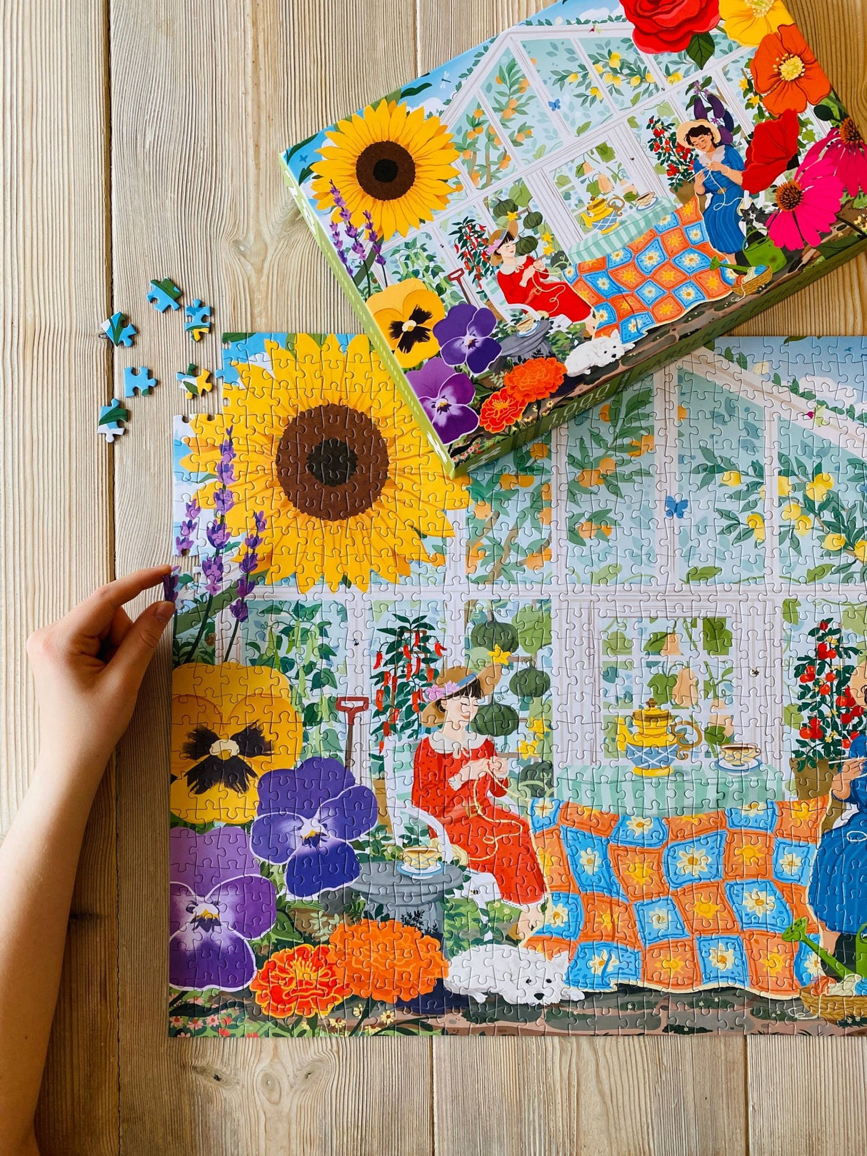 Garden of Friendship 1000 Piece Jigsaw Puzzle | Penny Puzzle - Jigsaw Puzzles - The Puzzle Center