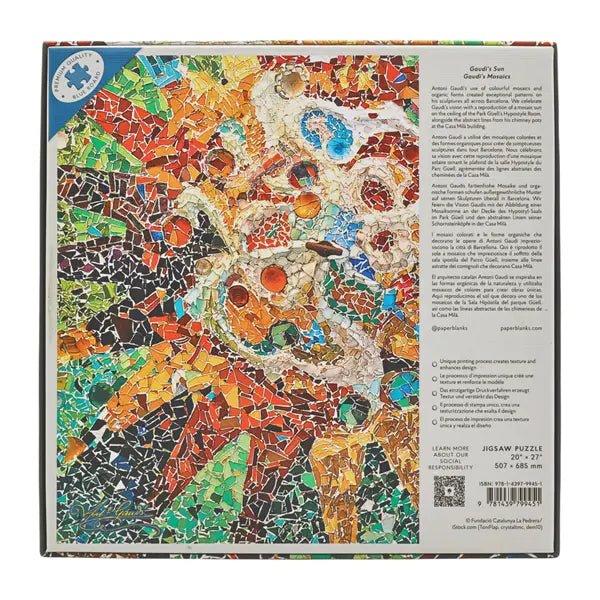 Gaudi's Sun, Antoni Gaudi Collection 1000 Piece Jigsaw Puzzle | Paperblanks - Jigsaw Puzzles - The Puzzle Center